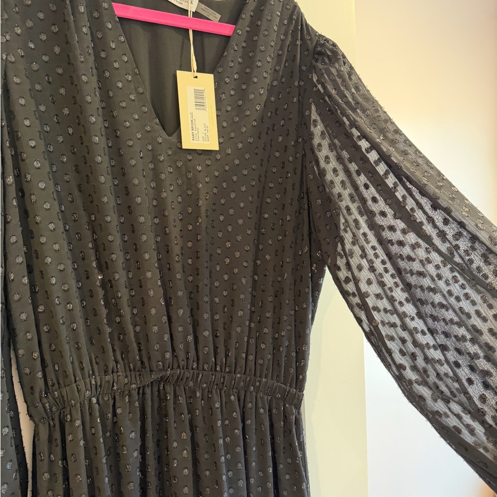 Ramy Brook Black Long Sleeve Dress